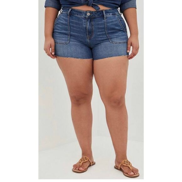 TORRID 3.5” STRETCH HIGH-RISE SHORT SZ 18 - Picture 5 of 6